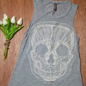 Jessi & J Skull Lace Top